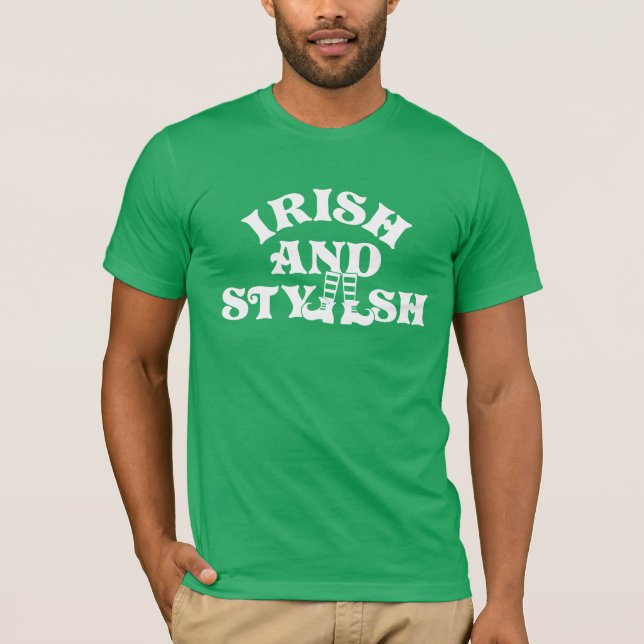T-shirt Funny Jour de la Saint Patrick Irlandais Et Groupe (Devant)