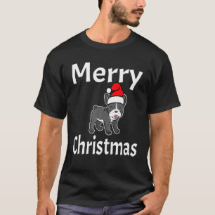 T-shirt Funny Joyeux Noël Français Bulldog Amoureux des ch