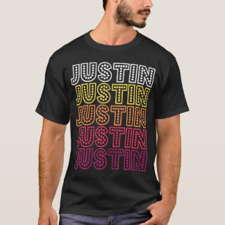 T-shirt Funny Justin Prénom Justin