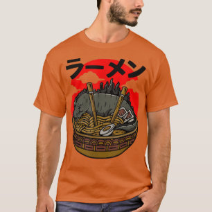 T-shirt Funny Kaiju Ramen Monster Noodle japonais Culture