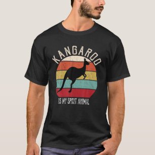 T-shirt Funny Kangaroo Est Mon Esprit Amoureux des animaux