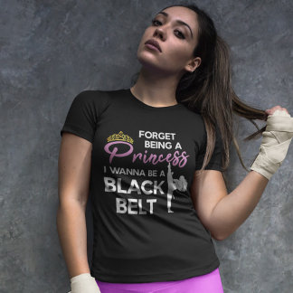 T-shirt Funny Karate Black Belt Dit Pour Taekwondo Girl