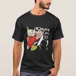 T-shirt Funny Karate Chat Fighting Kitten Kitty Fighter Co