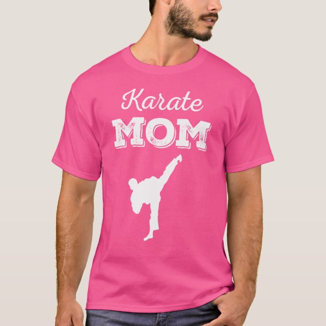 T-shirt Funny Karate Maman Arts Martiaux Combattre (Devant)