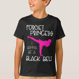 T-shirt Funny Karate Shirt Girl Black Belt Martial Arts Gi