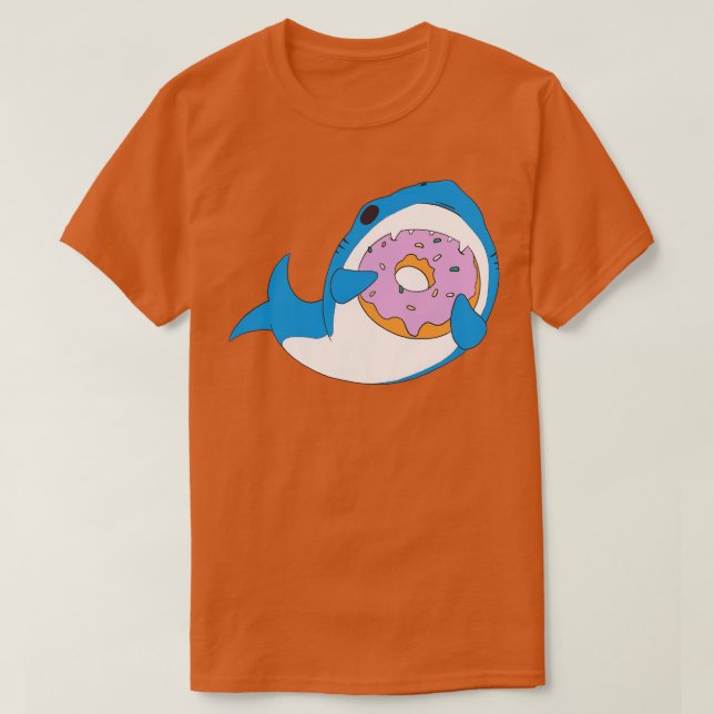 T-shirt Funny Kawaii Mange Humour de beigne (Design devant)