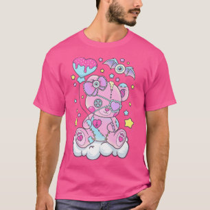 T-shirt Funny Kawaii Pastel Goth mignonne Ours Déplaisant