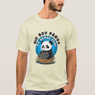 T-shirt Funny Kawaii Ramen Panda