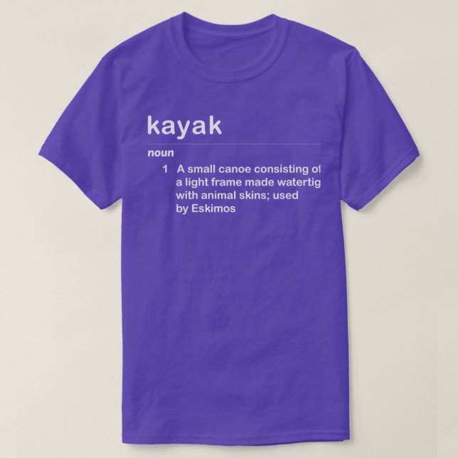 T-shirt Funny Kayak Définition 2 (Design devant)