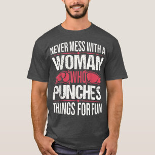 T-shirt Funny Kickboxing Lover Girl Boxing Coach Kic
