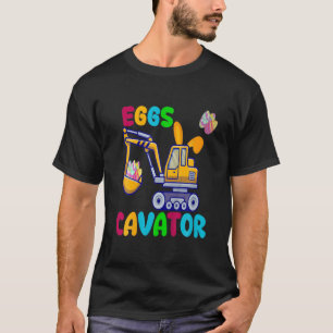 T-shirt Funny Kids Eggscavator Happy Easter Excavator Hunt