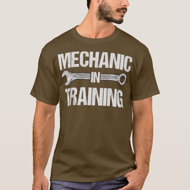 T-shirt Funny Kids Mécanicien En Formation De Futurs Répar (Devant)