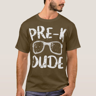 T-shirt Funny Kids PréK Dude Premier jour de l'école Funny