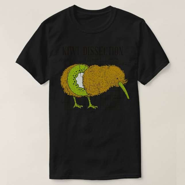 T-shirt Funny Kiwi Dissection d'oiseaux drôle Science Biol (Design devant)