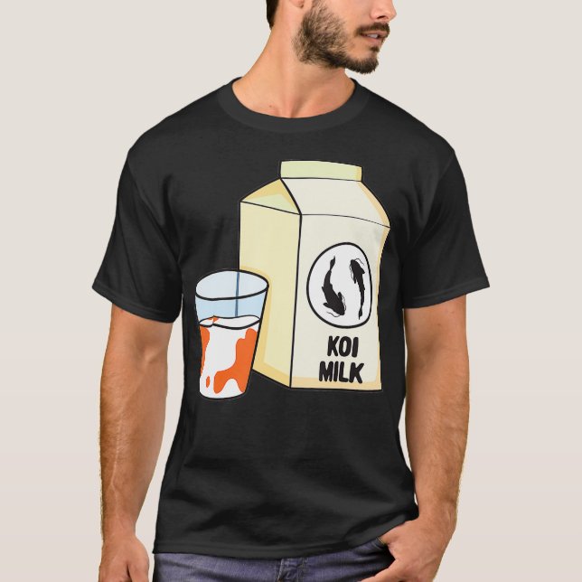 T-shirt Funny Koi Milk Shirt Funny Koi Fish (Devant)