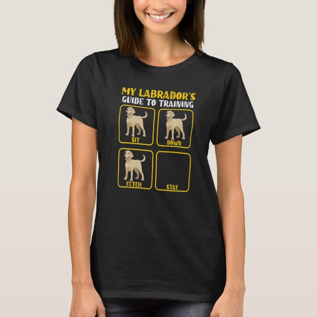 T-shirt Funny Labrador guide de formation pour laboratoire (Devant)