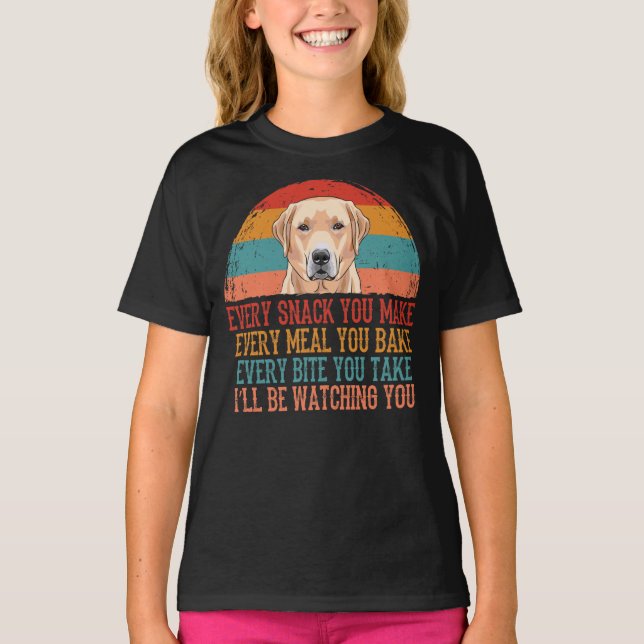 T-shirt Funny Labrador Retriever Chien (Devant)