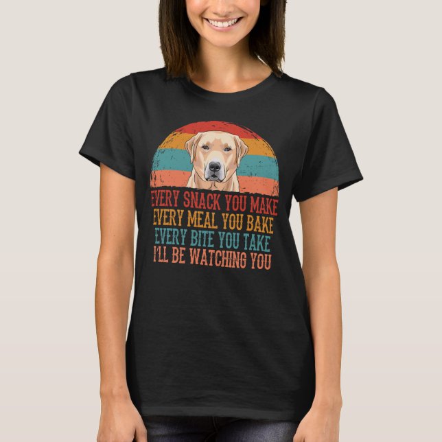 T-shirt Funny Labrador Retriever Chien (Devant)