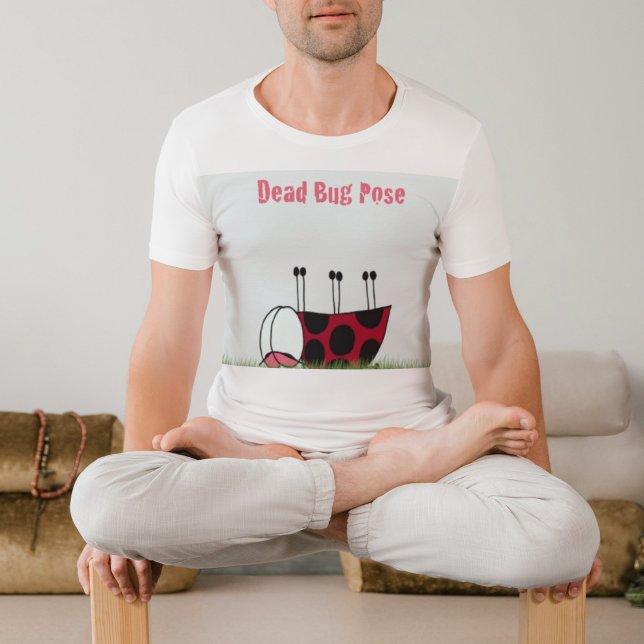 T-shirt Funny Ladybug Dead Bug Yoga Pose (Créateur téléchargé)