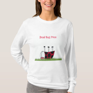 T-shirt Funny Ladybug Dead Bug Yoga Pose