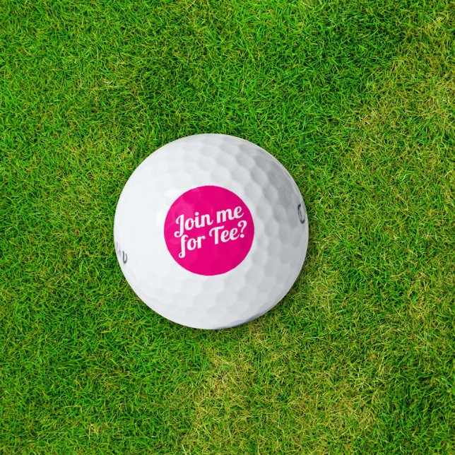 T-Shirt Funny Ladys Golf Spaß Typografie Golfball (Von Creator hochgeladen)