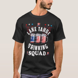 T-shirt Funny Lake Tahoe Drague Squad 4 juillet USA Fl