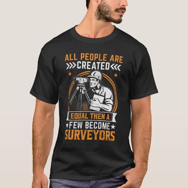 T-shirt Funny Land Surveyor (Devant)