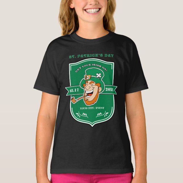 T-shirt Funny Leprechaun St. Patrick's Day (Devant)