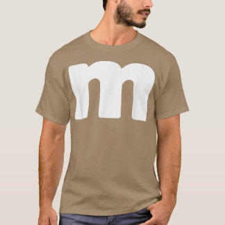 T-shirt Funny Letter M Chocolate Candy Halloween Team Grou