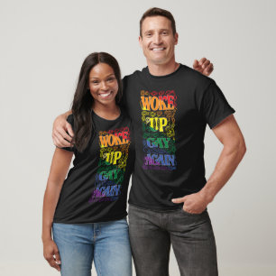T-shirt Funny LGBTQ Woke Up Gay Again Gay Pride