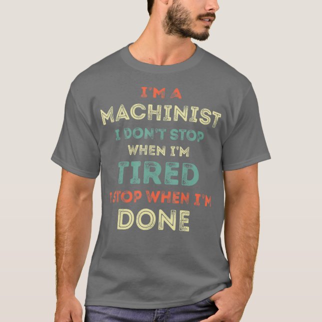 T-shirt Funny Machinist (Devant)