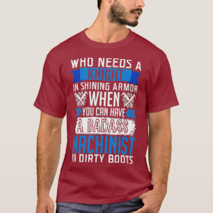 T-shirt Funny Machinist Ingénieur Machinery Machinist Mach