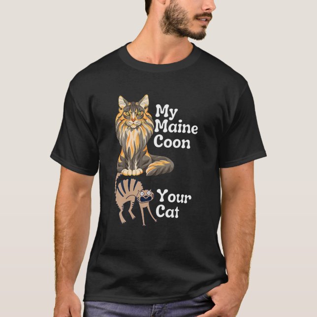T-shirt Funny Maine Coon | Maine (Devant)