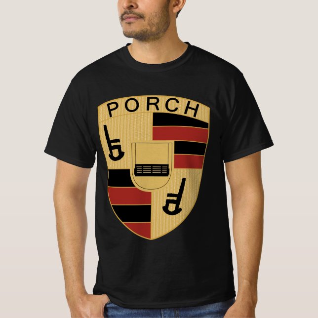 T-shirt Funny Marque de luxe Knockoff Porch (Devant)