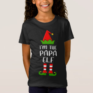 T-Shirt Funny Matching Family Je suis The Papa Elf Christm