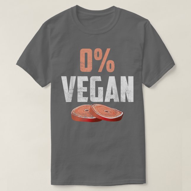 T-shirt Funny Meat Eater 0 Vegan BBQ  (Design devant)