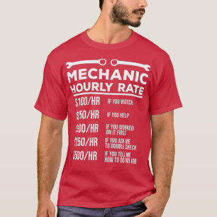 T-shirt Funny Mécanique Horaire Note Mécanique Blagues Cad