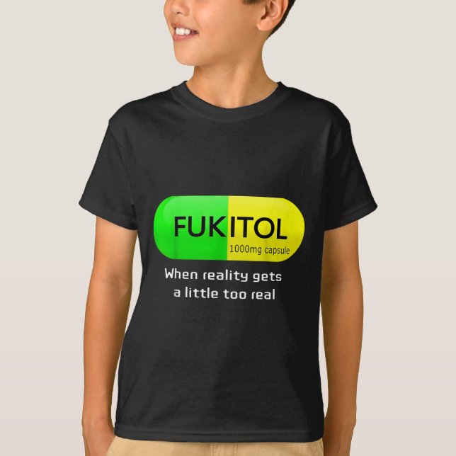 T-shirt Funny Medication Gooditol Capsule Pharmacy Humor  (Devant)