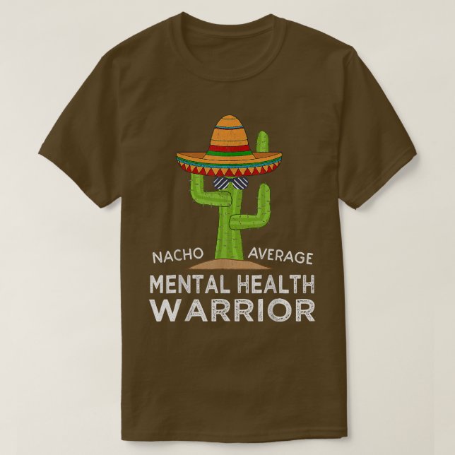 T-shirt Funny Meme Awareness Mental Health Warrior 1370 (Design devant)