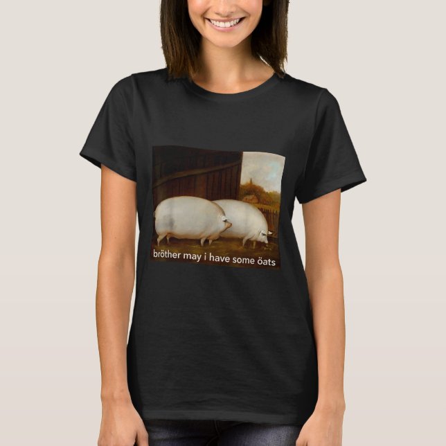 T-shirt Funny Meme Brother May I Have Some Oats Tee  (Devant)
