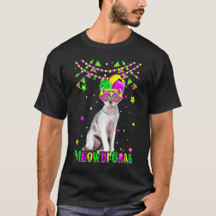 T-shirt Funny Meowdi Gras Devon Rex Cat Mardi Gras Carniva