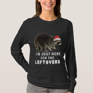 T-shirt Funny mignon Raccoon Noël Santa Hat pour Thanksg