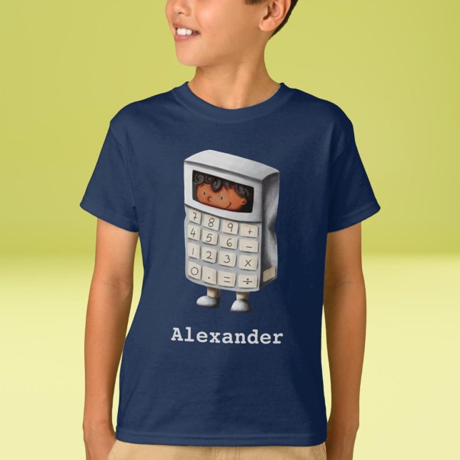 T-shirt Funny Mignonne Math Calculatrice Nerd enfant (Créateur téléchargé)