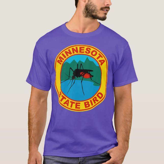 T-shirt Funny Minnesota Mosquito State Bird (Devant)