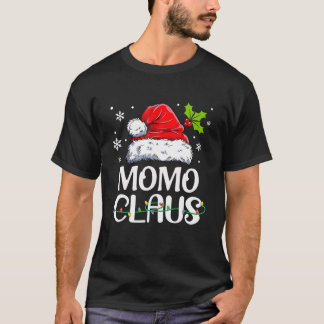 T-shirt Funny Momo Claus Pajamas de Noël Père Noël