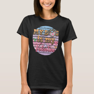 T-shirt Funny Mon chien est mon Valentines Jour Maman Amou