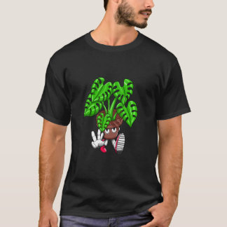 T-shirt Funny Monstera Plant Cartoon