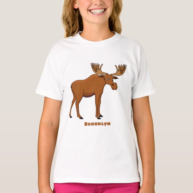 T-shirt Funny moose (Devant)