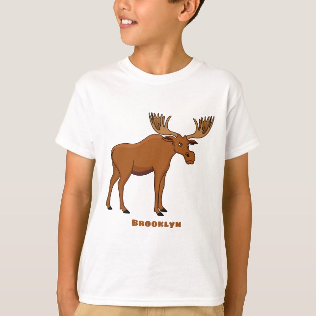 T-shirt Funny moose (Devant)