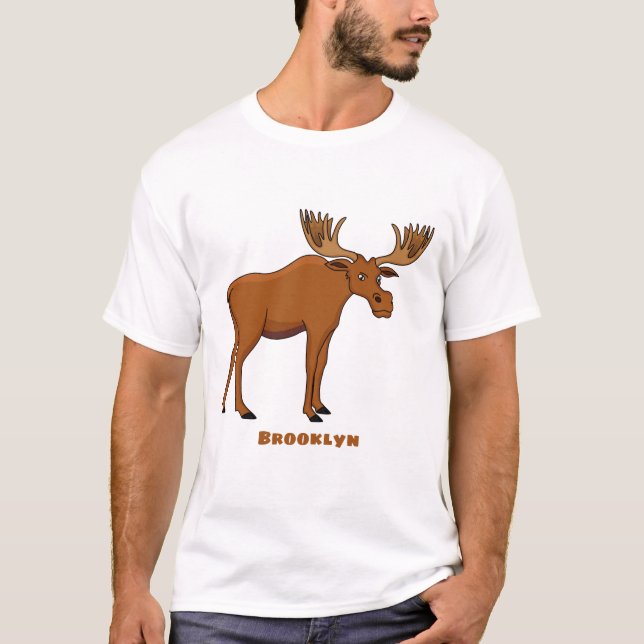 T-shirt Funny moose (Devant)